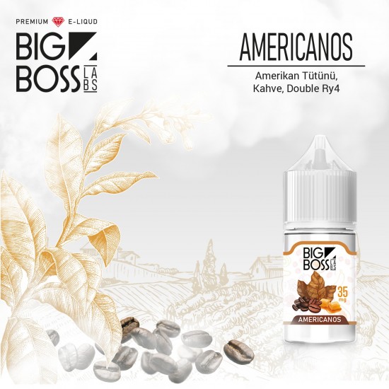 Big Boss Amerikanos 30 ML Salt Likit  en uygun fiyatlar ile bigbosslikit.net