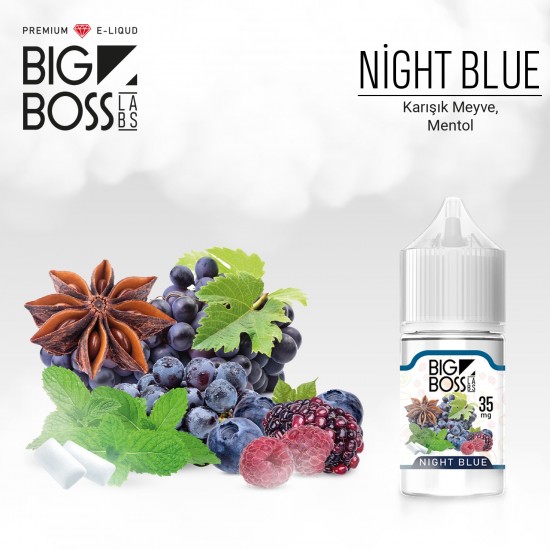 Big Boss Night Blue 30 ML Salt Likit  en uygun fiyatlar ile bigbosslikit.net
